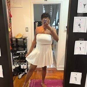 SUGAR THRILLZ White Pleated Skirt